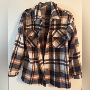 Plaid Women's Jacket Size M